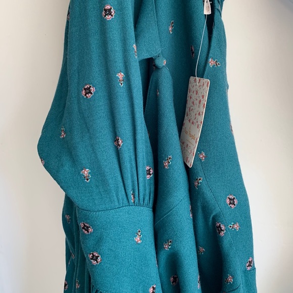 Free People Green Floral Romper - Picture 7 of 8